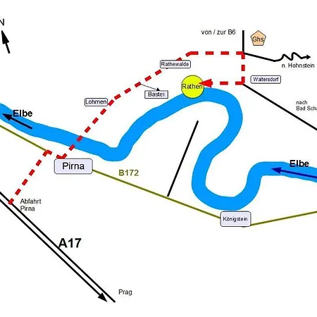 公寓 Haus Elbtalblick